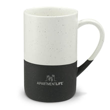 Load image into Gallery viewer, Speckled Ceramic 13oz Mug — Two-Tone Engraved ApartmentLife Coffee Cup