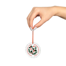 Load image into Gallery viewer, Apartment Life Glass Ornament — Holiday Holly Wreath Decoration