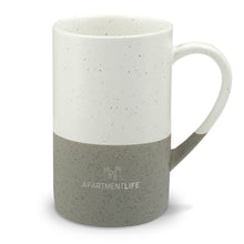 Load image into Gallery viewer, Speckled Ceramic 13oz Mug — Two-Tone Engraved ApartmentLife Coffee Cup