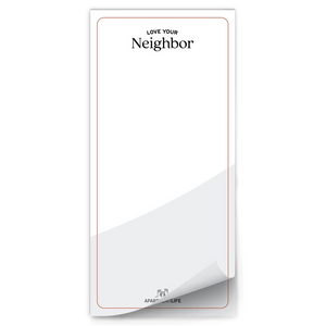 Love Your Neighbor Magnetic Notepad