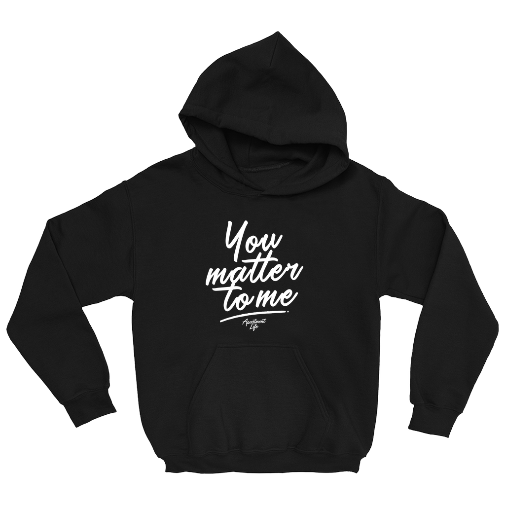 You matter black hoodie sale