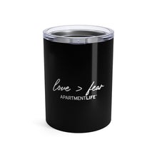 Load image into Gallery viewer, Love Over Fear Tumbler 10oz