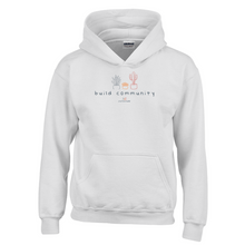 Load image into Gallery viewer, Build Community Succulents Youth Hoodie (multiple colors)
