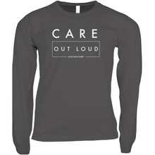 Load image into Gallery viewer, Care Out Loud Long Sleeve Tee (multiple colors)
